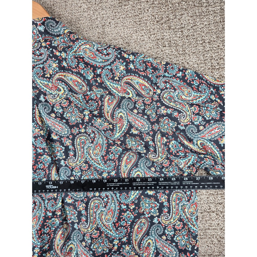 Cinch Mens XXL Long Sleeve Paisley Button Up Western Shirt Multicolor Cotton - Picture 6 of 7